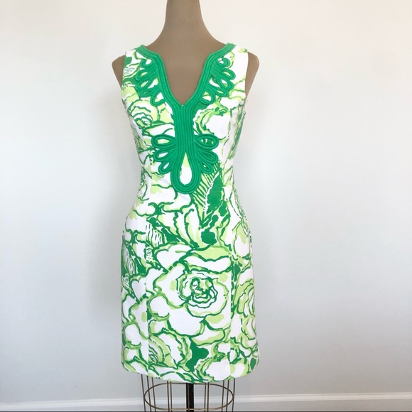 Lilly Pulitzer Dresses & Skirts - {Lilly Pulitzer} Green Floral Shift Dress